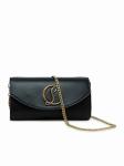 CHRISTIAN LOUBOUTIN 1235118 CM6S BLACK LEATHER LOUBI54 WALLET ON A CHAIN