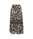 Flounce skirt with floral print 