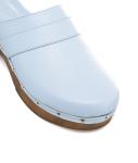 Nappa leather clogs