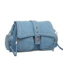 Saddle bag in denim