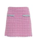 Bouclé mini skirt