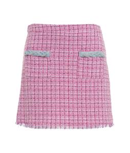 Bouclé mini skirt