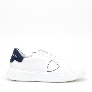 Sneakers Philippe Model Temple In Pelle Bianco