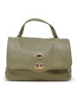 ZANELLATO 068010-0500000-Z0420 MILITARY GREEN  POSTINA DAILY GIORNO S LEATHER HANDBAG