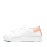 Sneakers D.a.t.e. Sfera In Pelle Bianco E Rosa