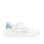 Sneakers Philippe Model Temple In Pelle Bianco