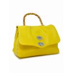 ZANELLATO 068010-0950000-Z1025 YELLOW POSTINA DAILY S  BAMBOO LEATHER HANDBAG