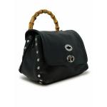 ZANELLATO 068010-0950000-Z0001 BLACK POSTINA DAILY BABY  BAMBOO LEATHER HANDBAG