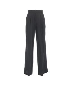 Pleated pants in linen blend 