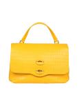 Zanellato postina s cayman in yellow coconut print leather