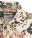 Overshirt with tropical print 