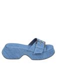 Vic matie' denim sandal with buckle