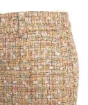 Pantaloni in tweed con frange 