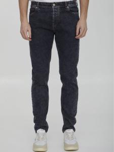 Black denim jeans