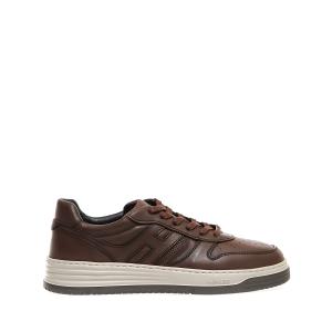 Sneakers Basket In Pelle Marrone