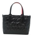 CHRISTIAN LOUBOUTIN 1245014 CM53 BLACK NAPPA MINI CABATA BAG