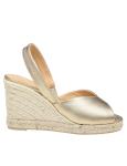 Castaner brisa espadrilles in metallic leather