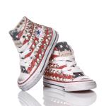 Converse White, Blue, Red