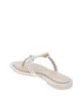 Tory burch miller sandal in leather with applied pave'