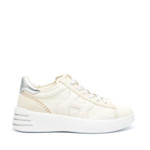 Sneakers Hogan Rebel In Tessuto Bouclé Bianco