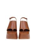 Vic matie' travel sandal in leather color leather