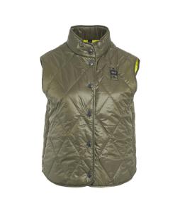 Quilted down vest 