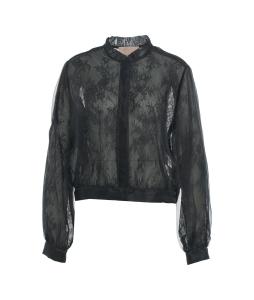 Organza blouse with lace