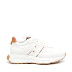 Sneakers Hogan H641 In Pelle Bianco E Cuoio