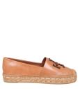 Tory burch ines platform espadrille in tan color leather