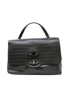 ZANELLATO 068090-0740000-Z0001 BLACK POSTINA CAYMAN S LEATHER HANDBAG