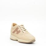 Sneakers Hogan Interactive In Pelle Beige