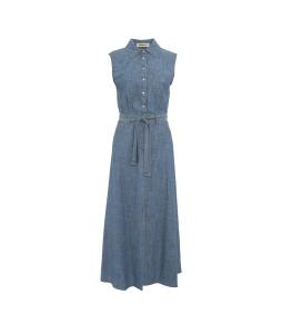 Denim maxi dress 