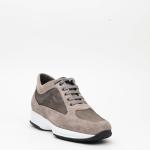 Sneakers Hogan Interactive In Pelle Scamosciata Grigio