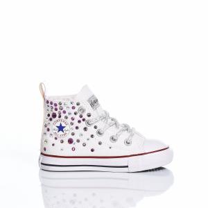 Converse Chuck Taylor Hi White, Violet