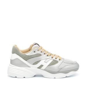 Sneakers Hogan H665 In Pelle Argento