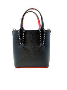 CHRISTIAN LOUBOUTIN 1215096 CM53 BLACK LEATHER MINI CABATA BAG