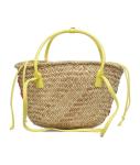 Raffia bucket bag "Cocoa"