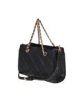 Tory burch mini fleming soft bag in black leather