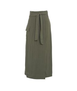 Wrap skirt in linen