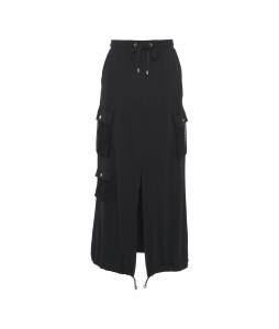 Slit skirt with cargo pockets