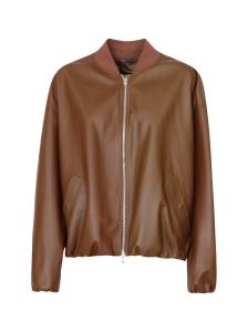 NINETTE 1502 BROWN LEATHER JACKET