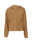 NINETTE 1531 CAMEL SUEDE LEATHER JACKET