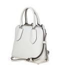 Tory burch mini trunk bag in white leather