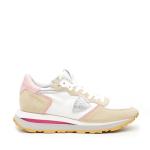 Sneakers Philippe Model Tkld In Camoscio Beige E Tessuto Bianco