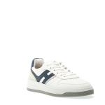 White H Blue Basket Sneakers