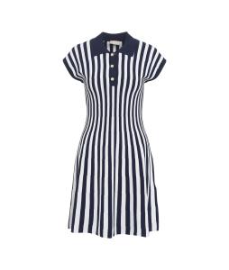 Mini dress with striped pattern