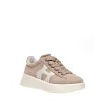 Sneakers Rebel In Camoscio Beige H Bianca