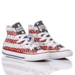 Converse Chuck Taylor Hi White, Red