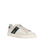 Sneakers Cassetta In Pelle Bianco H Verde