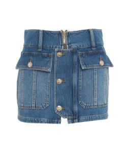 Denim mini skirt